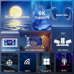 Mini Pro Projector 1080P HD